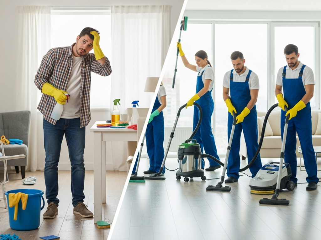 Part-Time Cleaner vs Full Cleaning Company