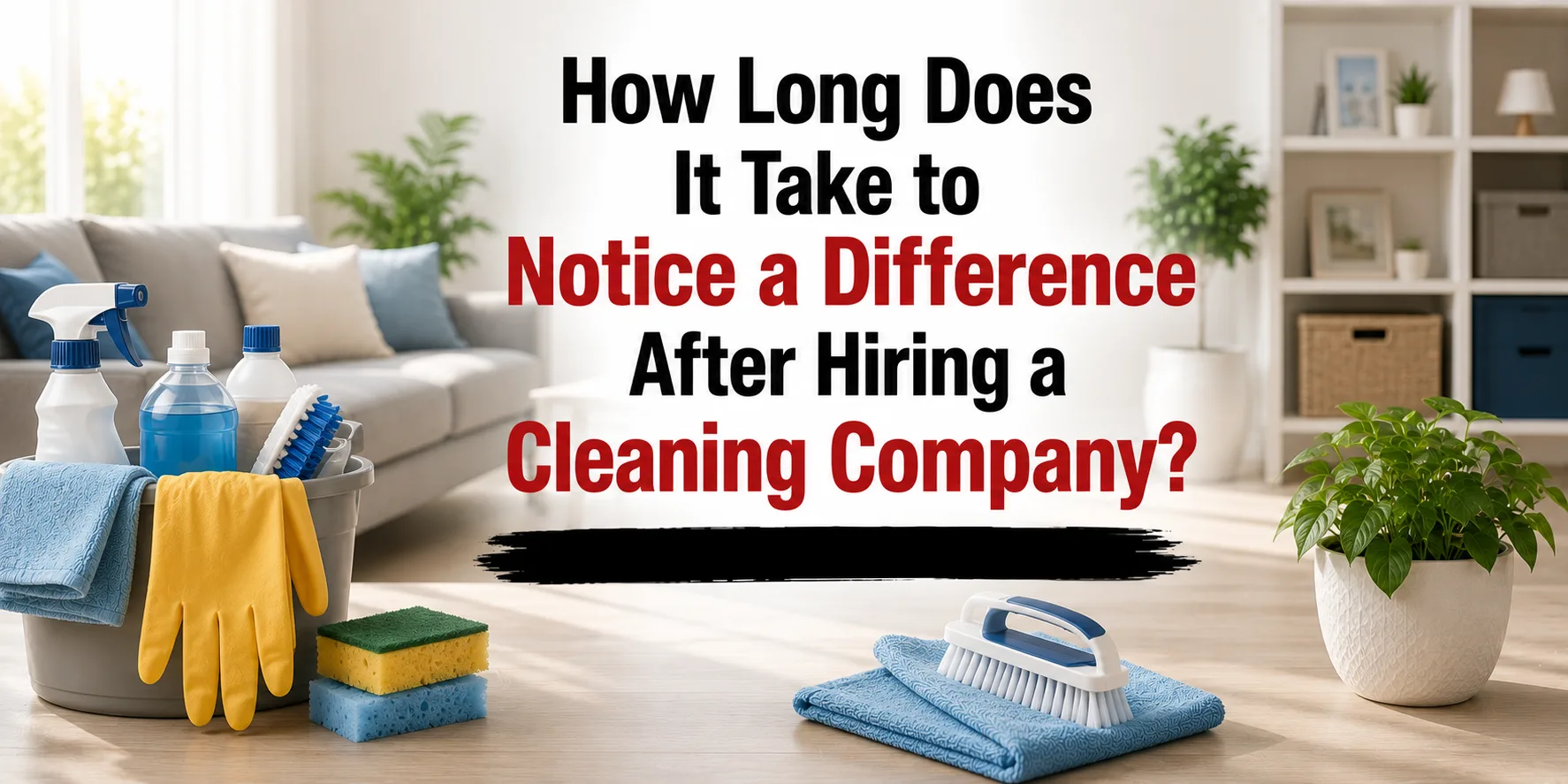 How Long Does It Take to Notice a Difference After Hiring a Cleaning Company