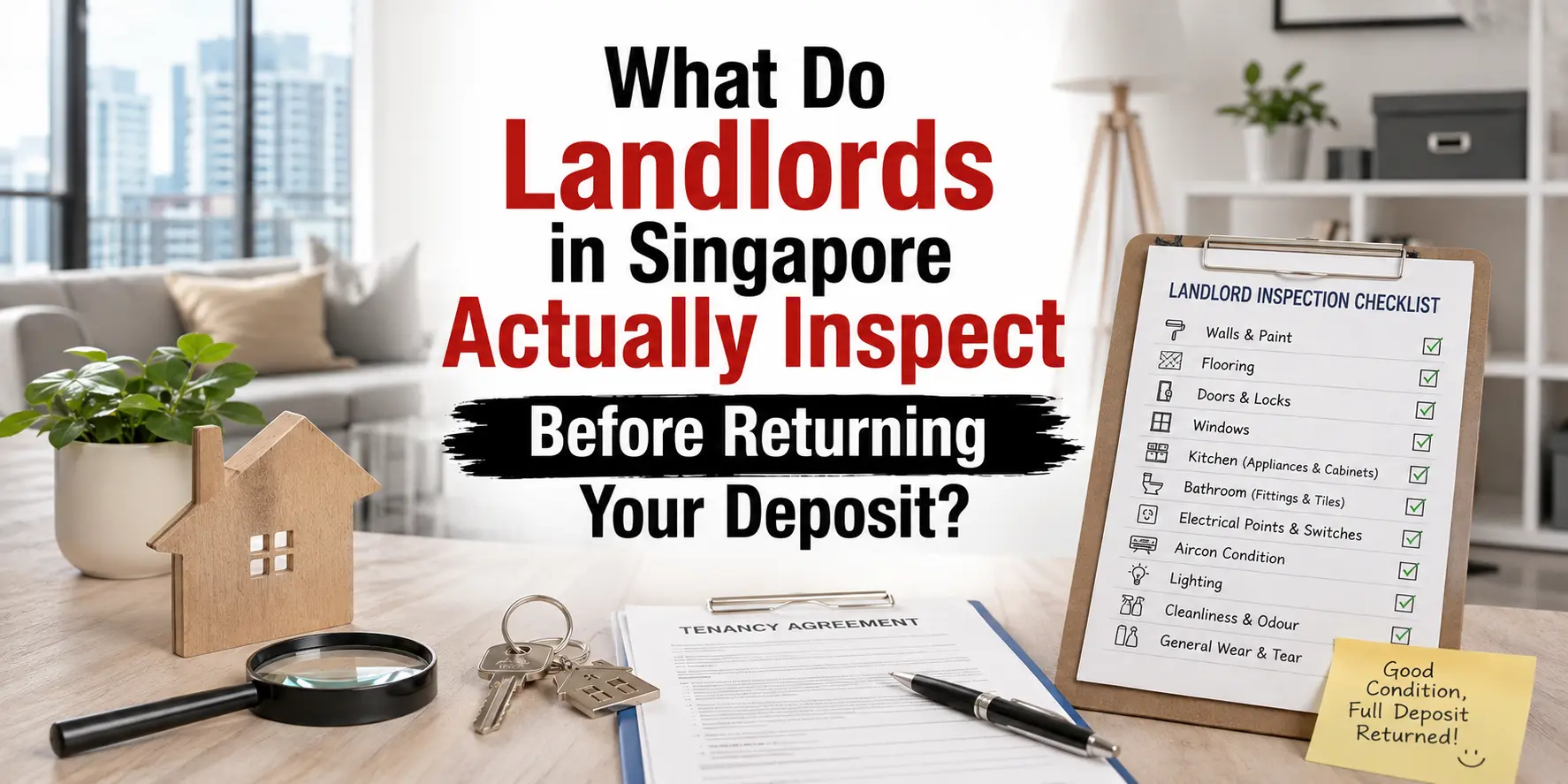 What Do Landlords in Singapore Actually Inspect Before Returning Your Deposit