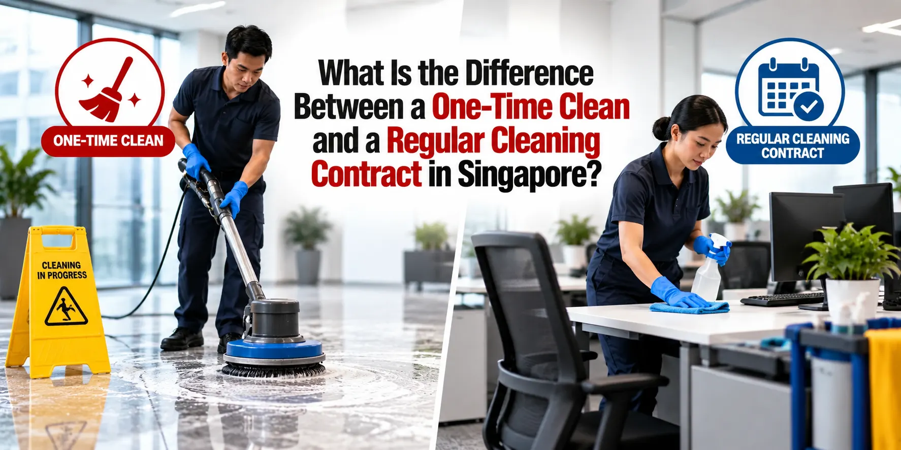 What Is the Difference Between a One-Time Clean and a Regular Cleaning Contract in Singapore